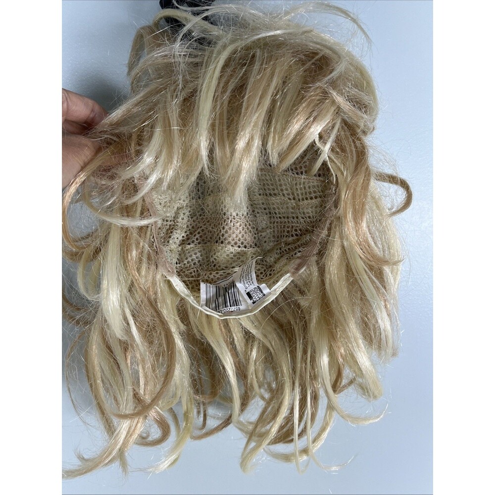 Paper Magic Group Halloween Wig blonde Curly Layered Hair Costume‎ Acc. 2006 VTG